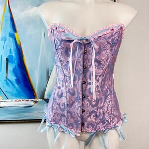 BNB HEAVEN CORSET FLORAL LACE BODY SHAPER TOP SIZE 3XL